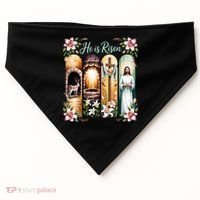 Celebrate Easter Jesus He Is Risen USA-Made Doggie Bandana thumb 0