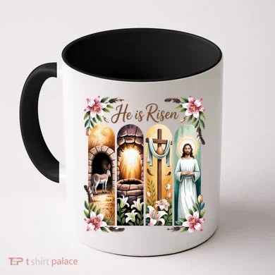 Celebrate Easter Jesus He Is Risen Coffee Mug