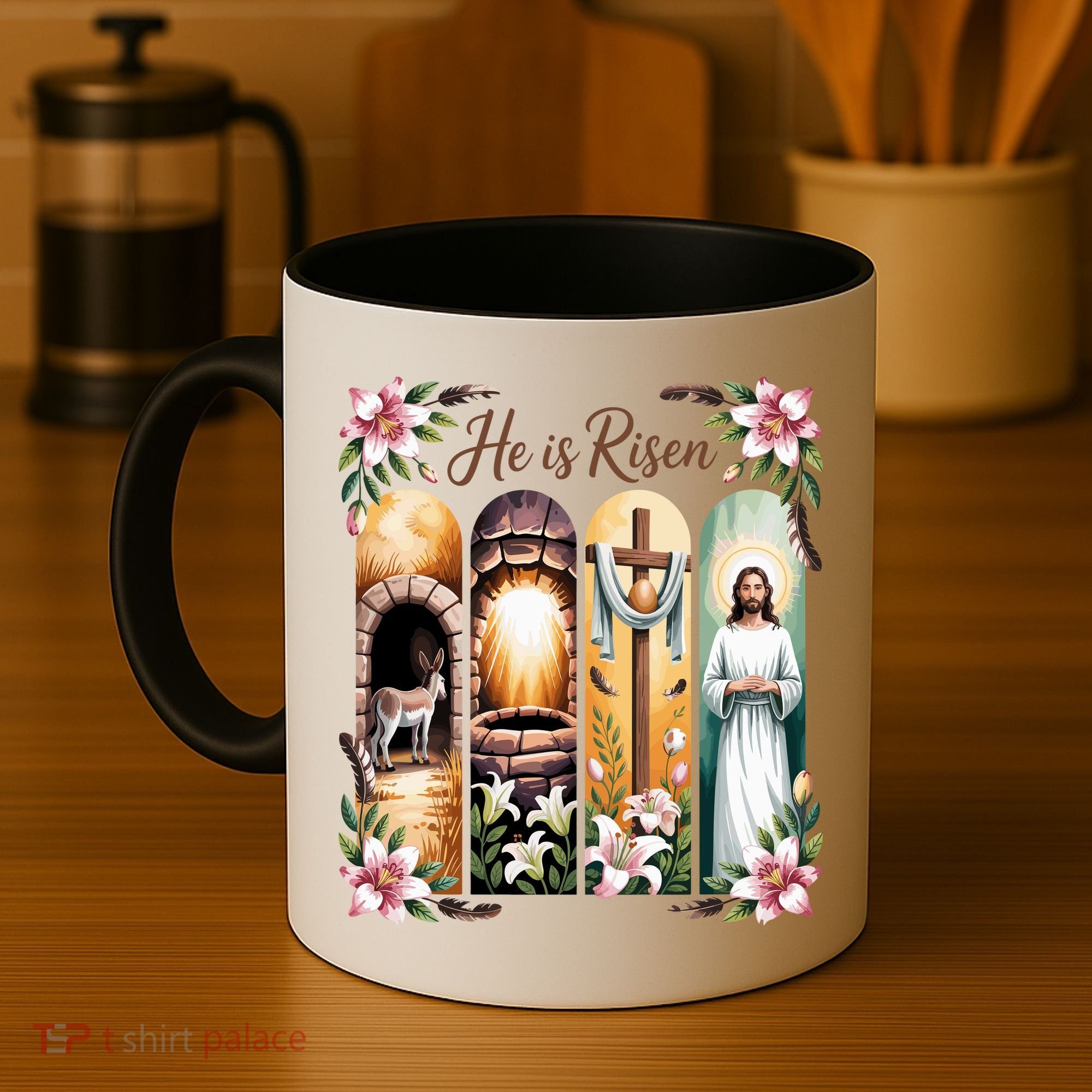 Celebrate Easter Jesus He Is Risen Coffee Mug