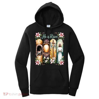 Celebrate Easter Jesus He Is Risen Women's Hoodie