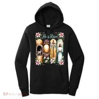 Celebrate Easter Jesus He Is Risen Women's Hoodie thumb 0