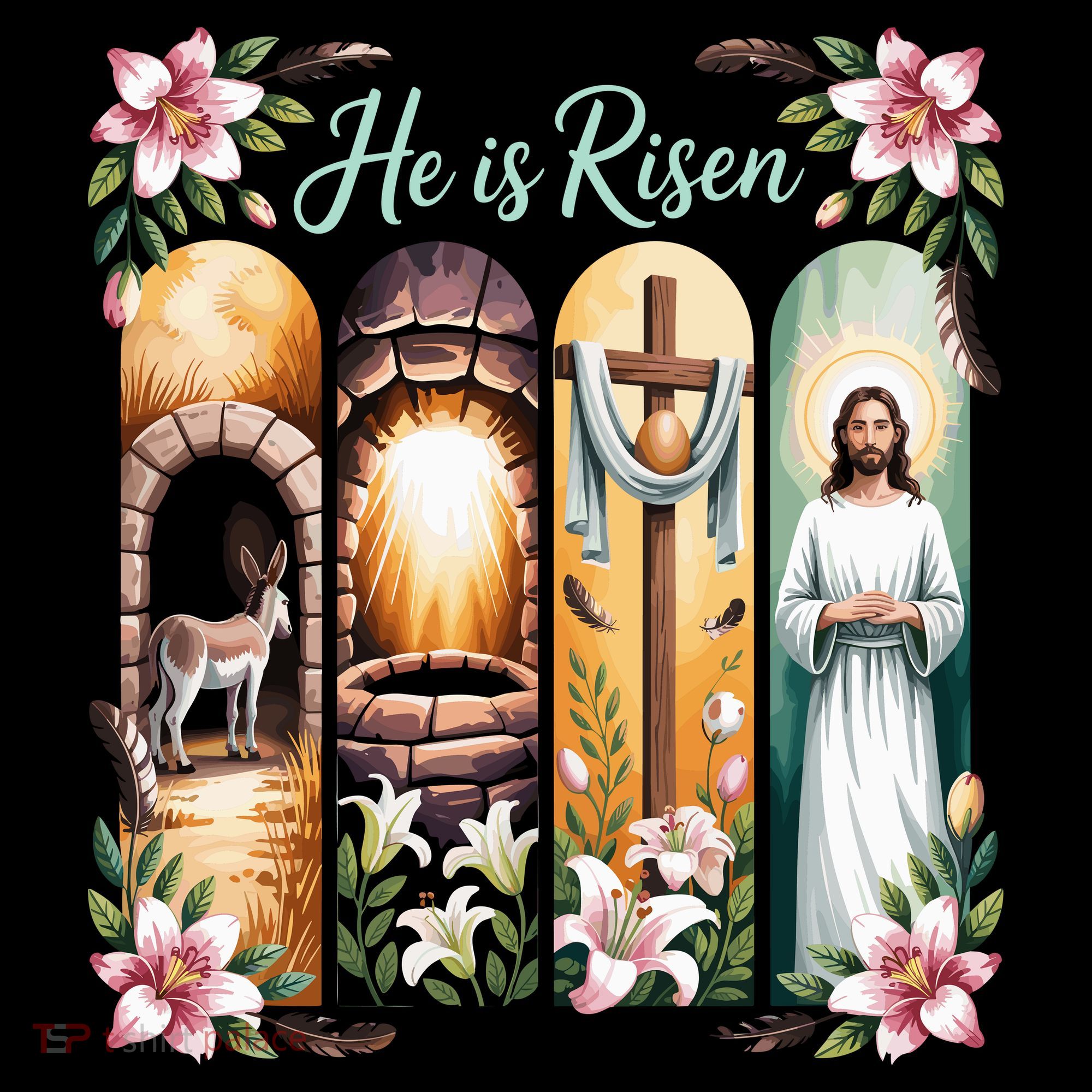 Celebrate Easter Jesus He Is Risen Women's Hoodie