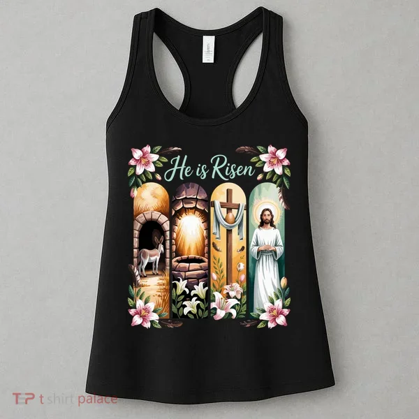 Celebrate Easter Jesus He Is Risen Women's Tank Top