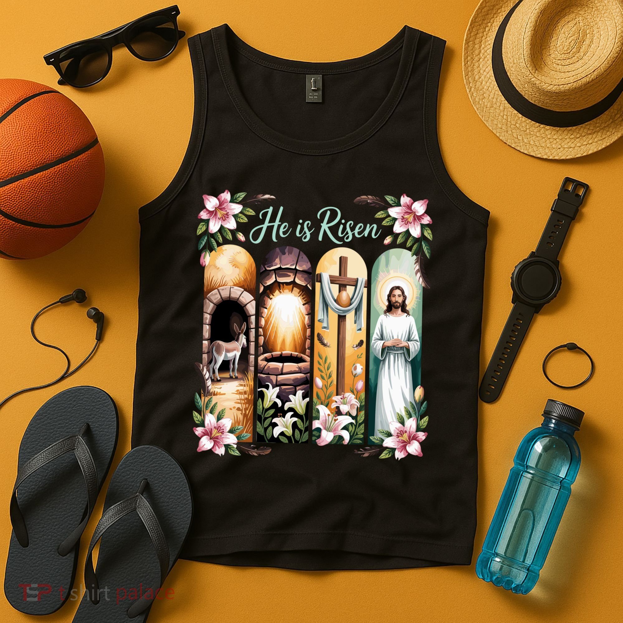 Celebrate Easter Jesus He Is Risen Tank Top