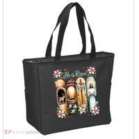 Celebrate Easter Jesus He Is Risen Tote Bag thumb 2