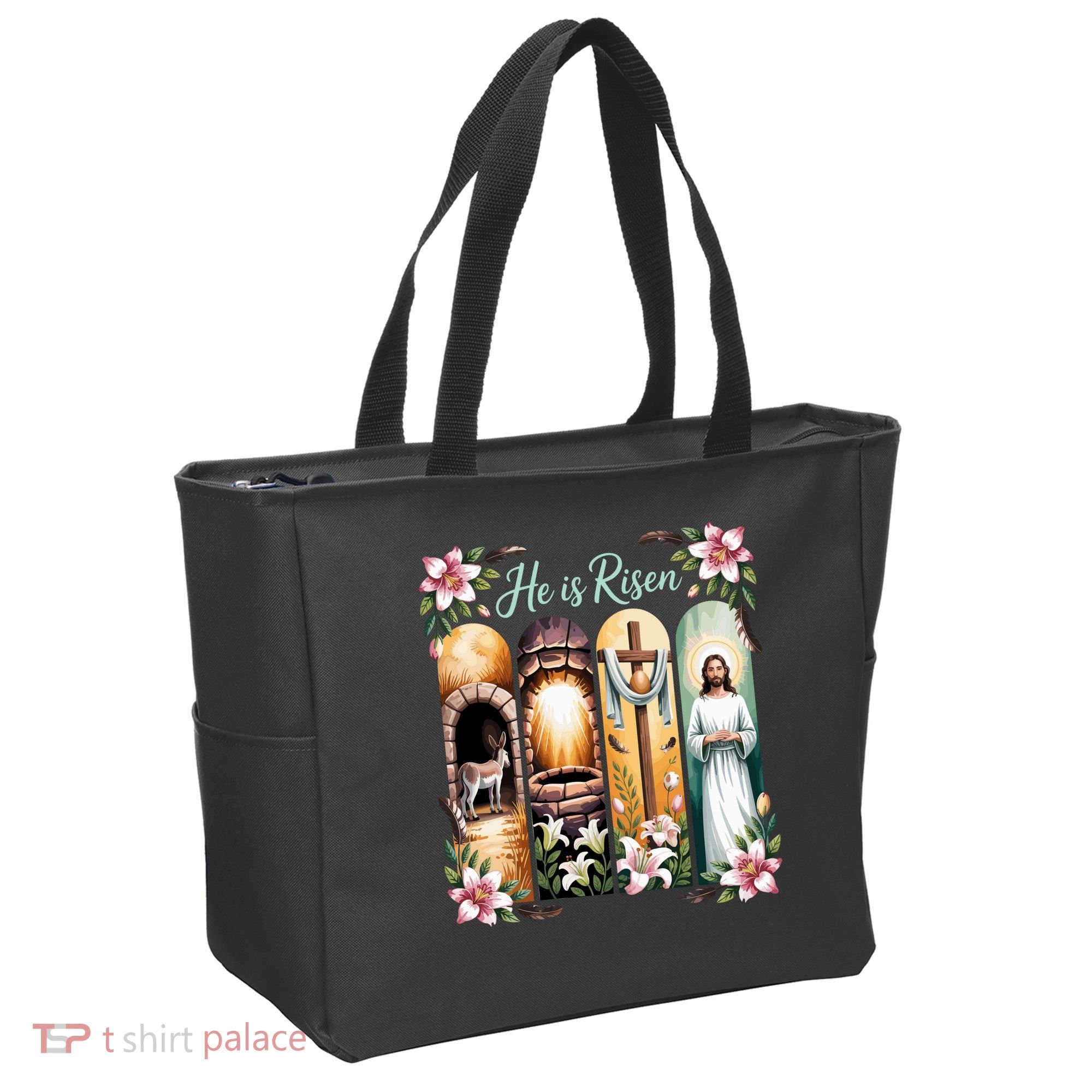 Celebrate Easter Jesus He Is Risen Tote Bag