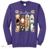 Celebrate Easter Jesus He Is Risen Sweatshirt thumb 0