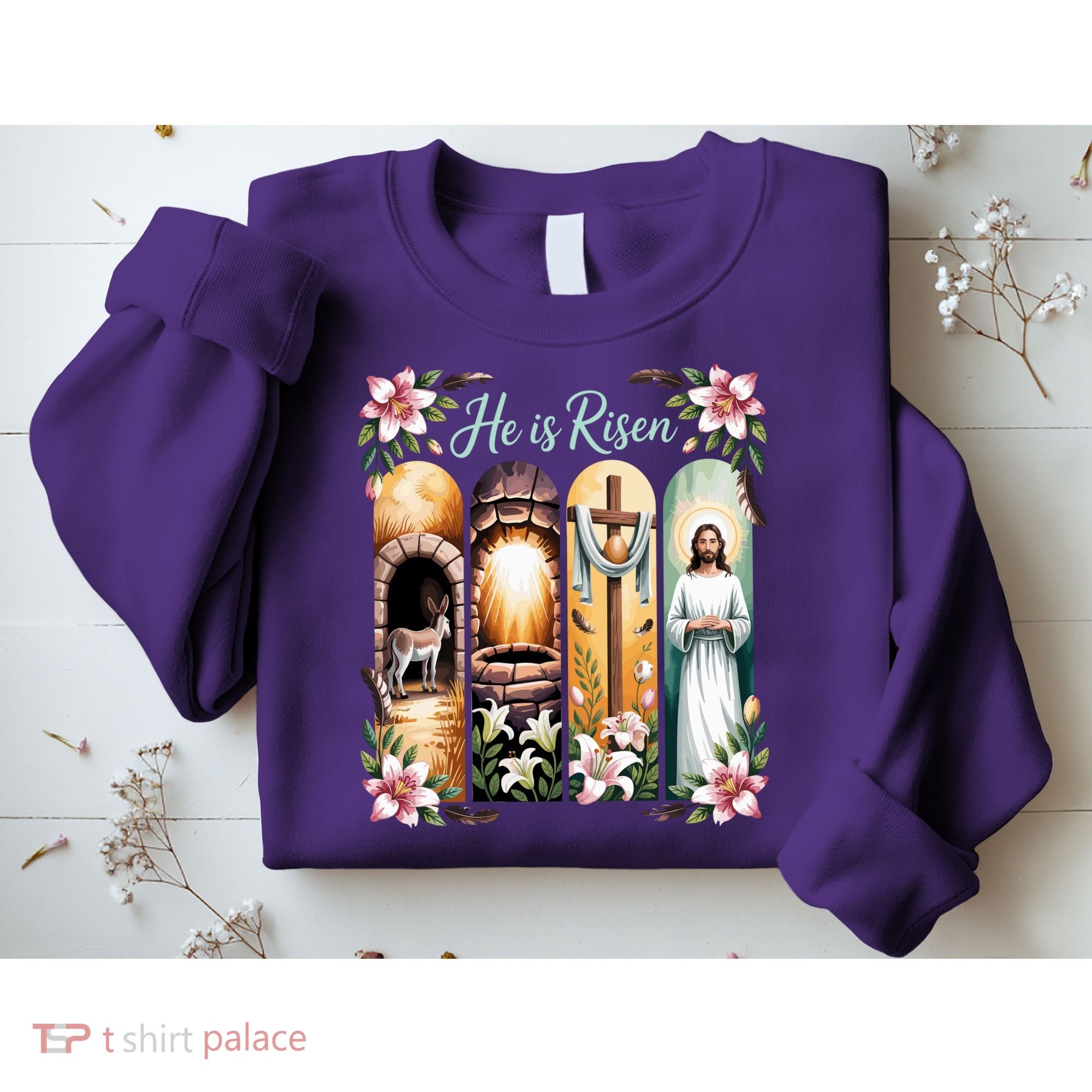 Celebrate Easter Jesus He Is Risen Sweatshirt