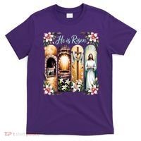 Celebrate Easter Jesus He Is Risen T-Shirt thumb 0