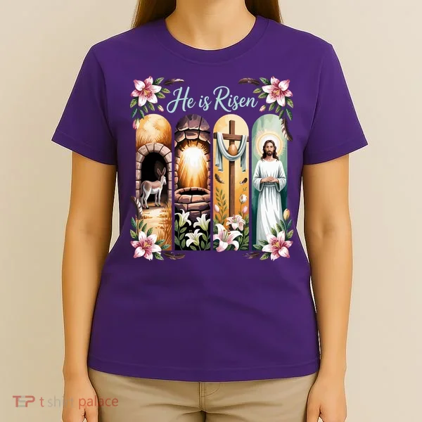 Celebrate Easter Jesus He Is Risen T-Shirt