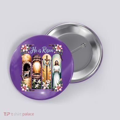 Celebrate Easter Jesus He Is Risen Button