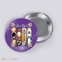 Celebrate Easter Jesus He Is Risen Button thumb 0