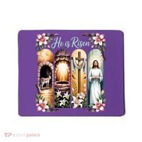 Celebrate Easter Jesus He Is Risen Mousepad thumb 0