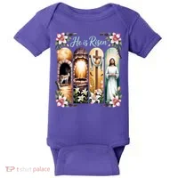Celebrate Easter Jesus He Is Risen Baby Bodysuit thumb 0