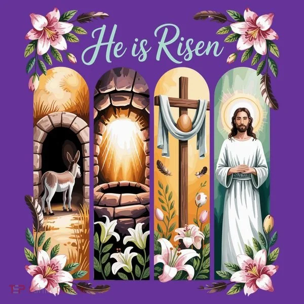 Celebrate Easter Jesus He Is Risen Baby Bodysuit