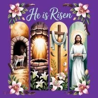 Celebrate Easter Jesus He Is Risen Toddler Hoodie thumb 2