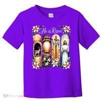 Celebrate Easter Jesus He Is Risen Toddler T-Shirt thumb 0