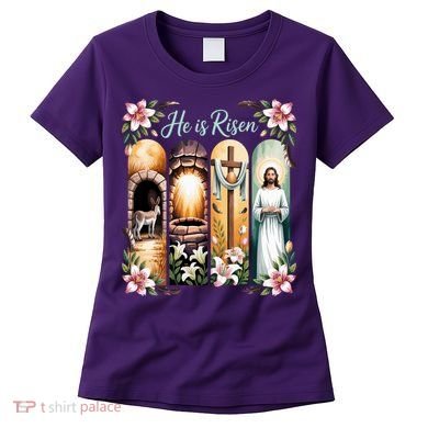 Celebrate Easter Jesus He Is Risen Women's T-Shirt