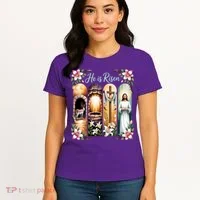 Celebrate Easter Jesus He Is Risen Women's T-Shirt thumb 4
