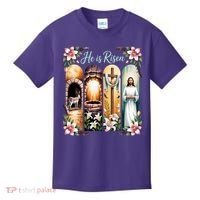 Celebrate Easter Jesus He Is Risen Kids T-Shirt thumb 0
