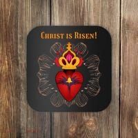 Christian Easter Jesus Christ Is Risen Coaster thumb 0