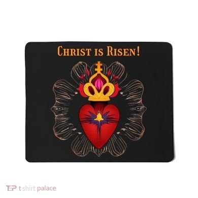 Christian Easter Jesus Christ Is Risen Mousepad