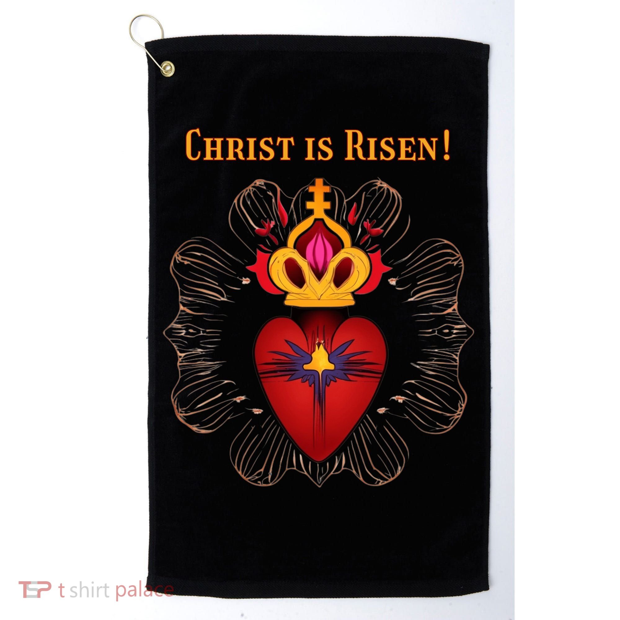 Christian Easter Jesus Christ Is Risen Golf Towel