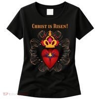 Christian Easter Jesus Christ Is Risen Women's T-Shirt thumb 0