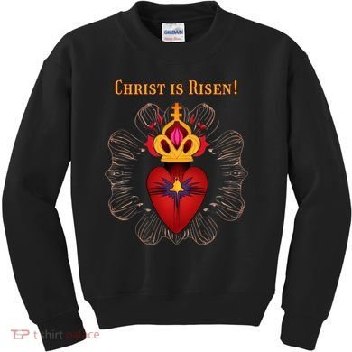 Christian Easter Jesus Christ Is Risen Kids Sweatshirt