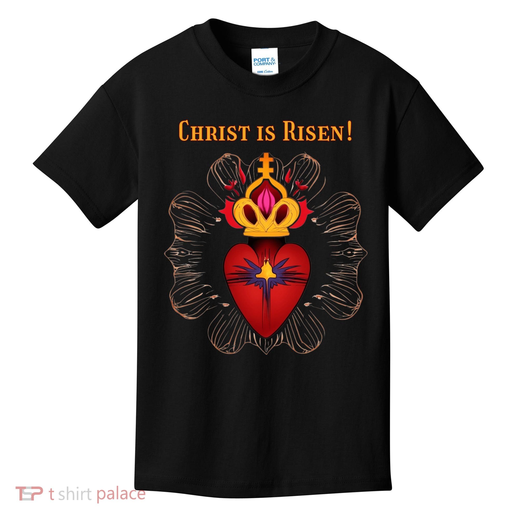 Christian Easter Jesus Christ Is Risen Kids T-Shirt