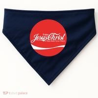 Cool Enjoy Jesus Christ Thou Shalt Mever Thirst USA-Made Doggie Bandana thumb 0