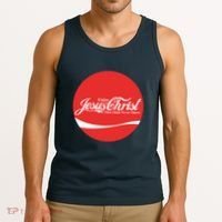 Cool Enjoy Jesus Christ Thou Shalt Mever Thirst Tank Top thumb 3