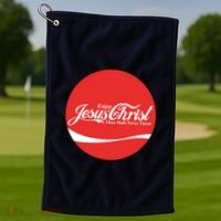 Cool Enjoy Jesus Christ Thou Shalt Mever Thirst Golf Towel thumb 1
