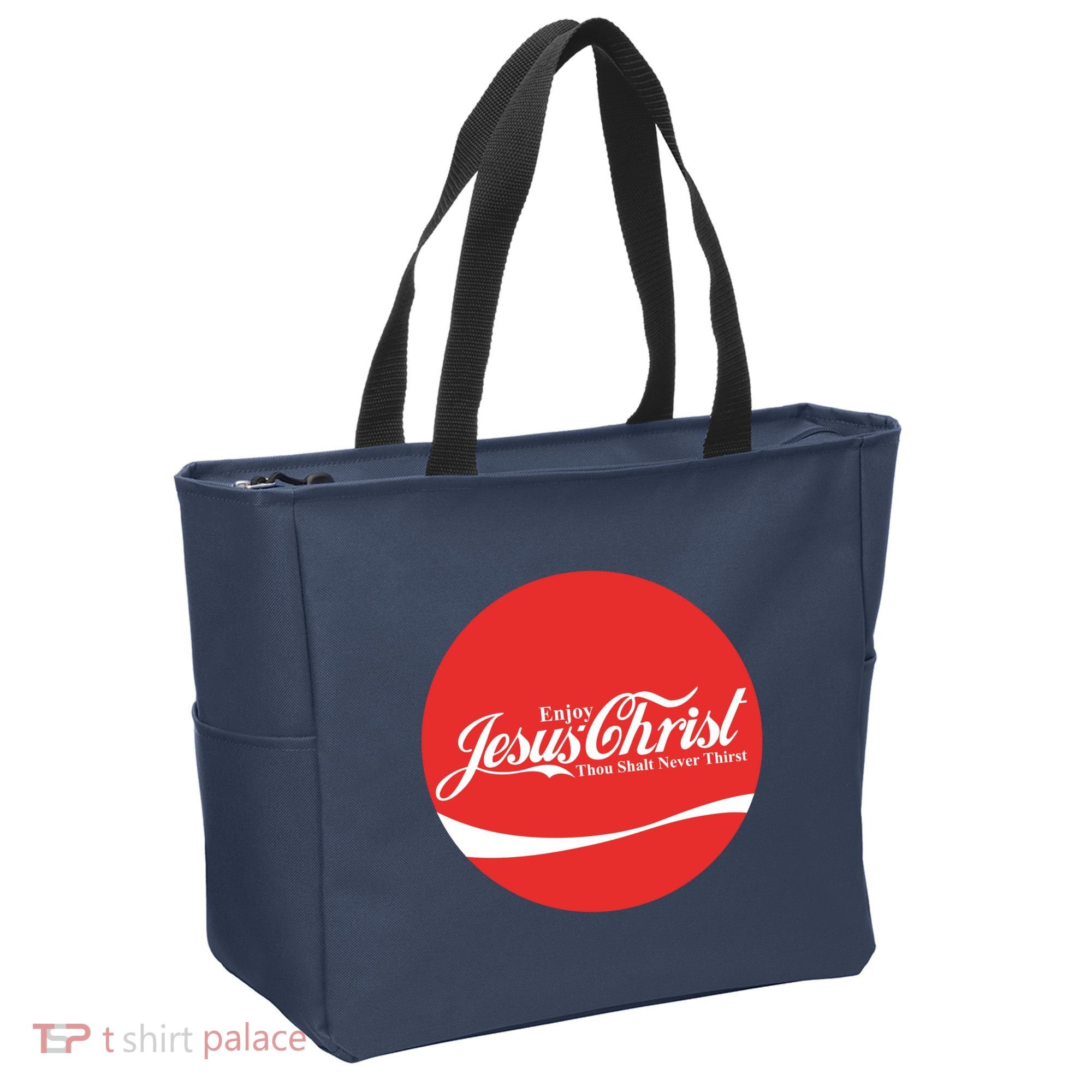 Cool Enjoy Jesus Christ Thou Shalt Mever Thirst Tote Bag