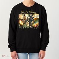 Celebrate Easter Jesus He Is Risen Four Scenes Women's Sweatshirt thumb 0