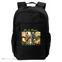 Celebrate Easter Jesus He Is Risen Four Scenes Backpack thumb 0