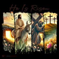 Celebrate Easter Jesus He Is Risen Four Scenes Coffee Mug thumb 5