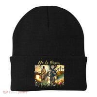 Celebrate Easter Jesus He Is Risen Four Scenes Beanie thumb 0