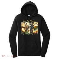 Celebrate Easter Jesus He Is Risen Four Scenes Women's Hoodie thumb 0