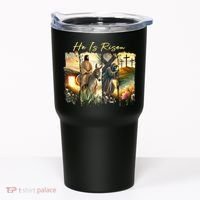 Celebrate Easter Jesus He Is Risen Four Scenes Tumbler thumb 0