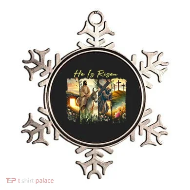 Celebrate Easter Jesus He Is Risen Four Scenes Ornament
