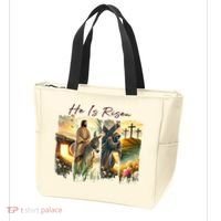 Celebrate Easter Jesus He Is Risen Four Scenes Tote Bag thumb 3