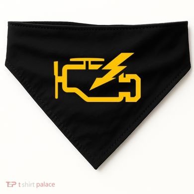 Check Engine Light Funny Automotive Mechanic Meaningful Gift USA-Made Doggie Bandana
