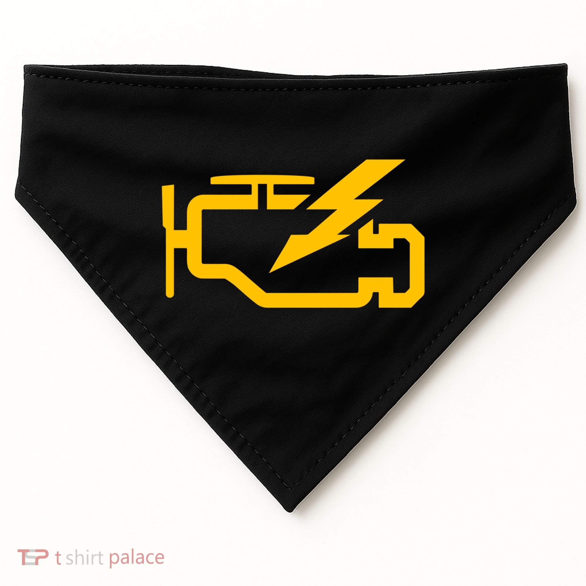 Check Engine Light Funny Automotive Mechanic Meaningful Gift USA-Made Doggie Bandana