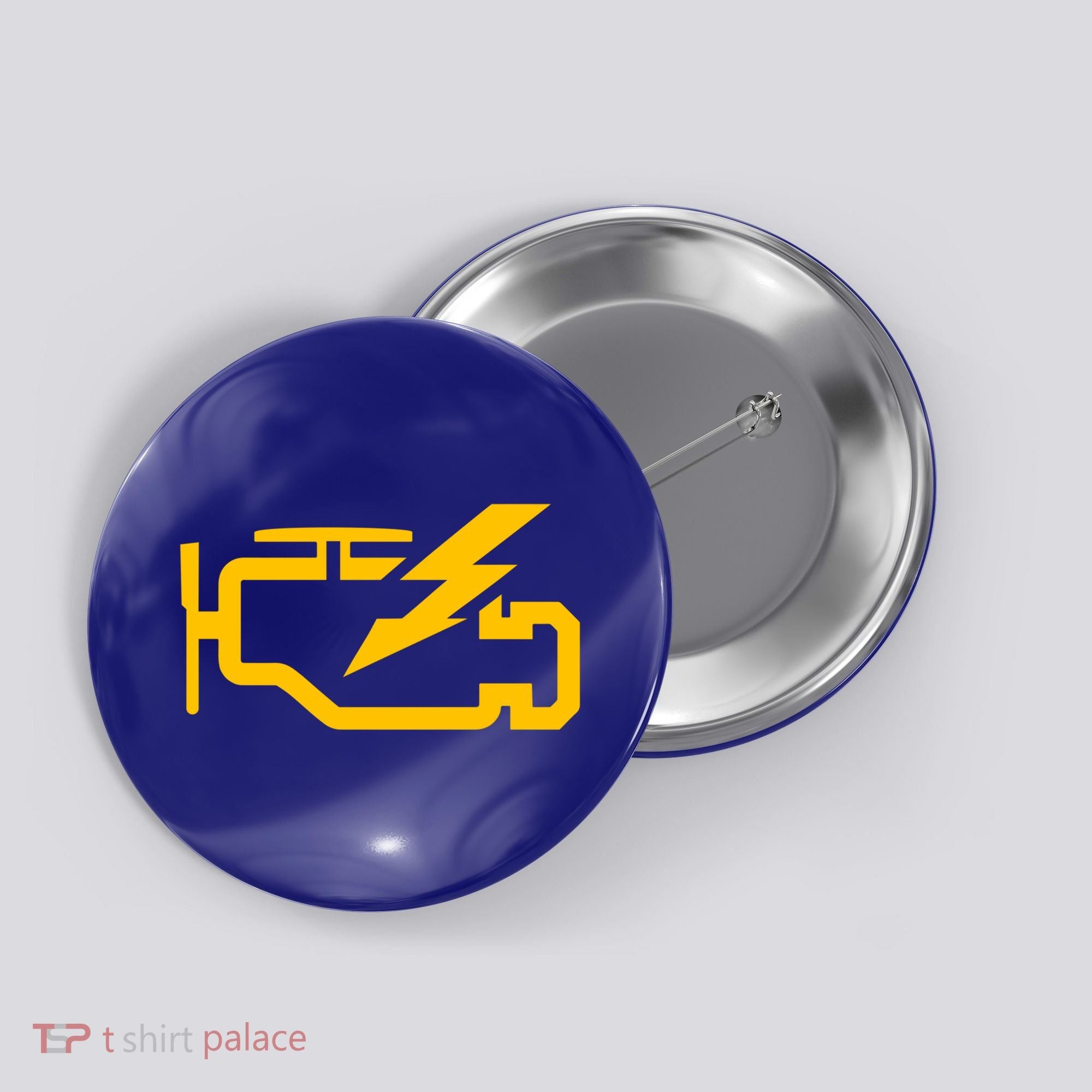 Check Engine Light Funny Automotive Mechanic Meaningful Gift Button