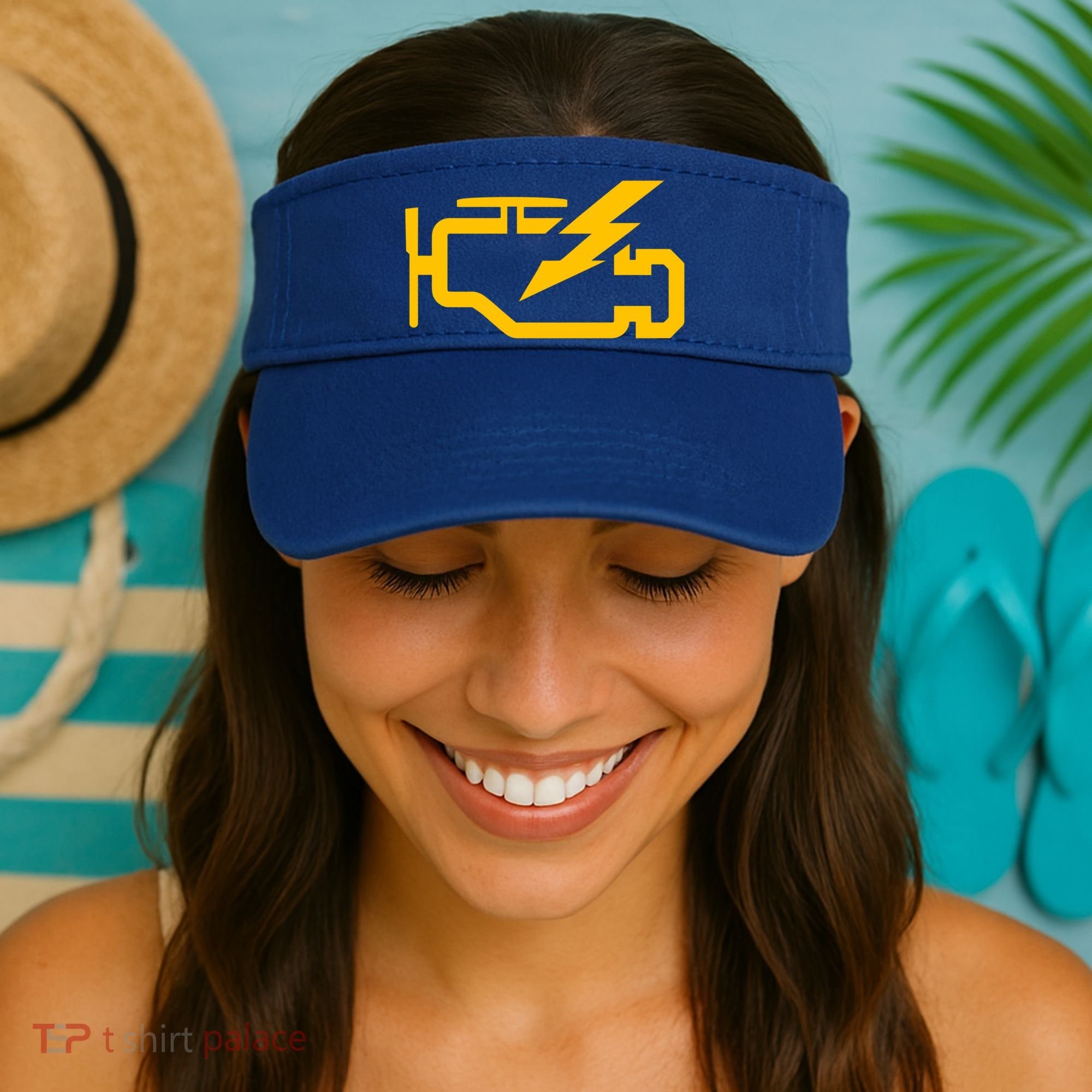 Check Engine Light Funny Automotive Mechanic Meaningful Gift Visor
