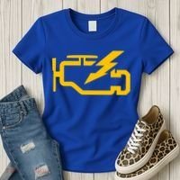 Check Engine Light Funny Automotive Mechanic Meaningful Gift Women's T-Shirt thumb 3