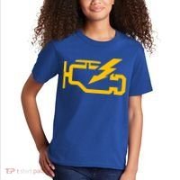 Check Engine Light Funny Automotive Mechanic Meaningful Gift Kids T-Shirt thumb 2