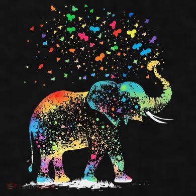Cute Elephant Lover Animal On Elephant Ladies PosiCharge Tri-Blend Wicking Tank