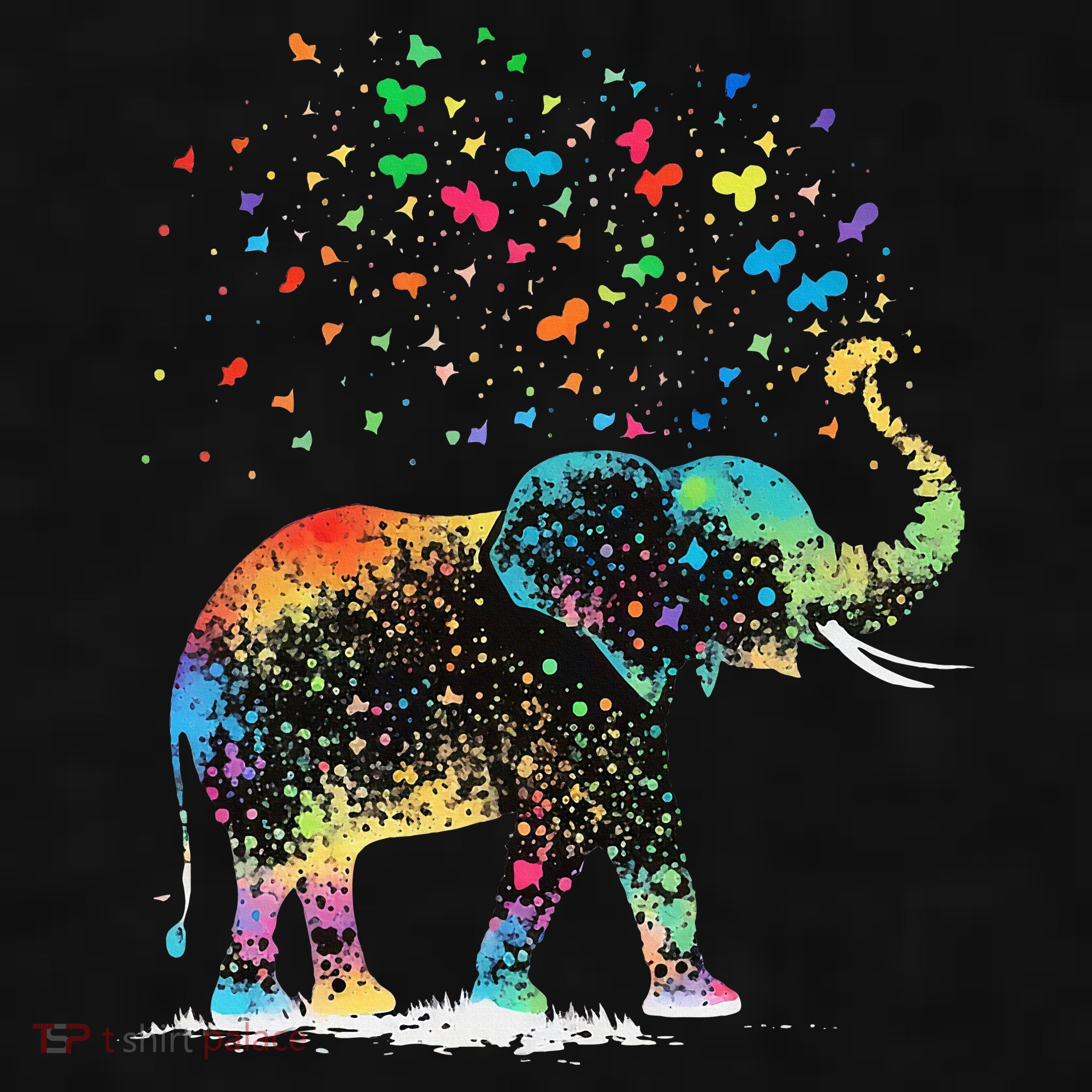 Cute Elephant Lover Animal On Elephant Ladies PosiCharge Tri-Blend Wicking Tank